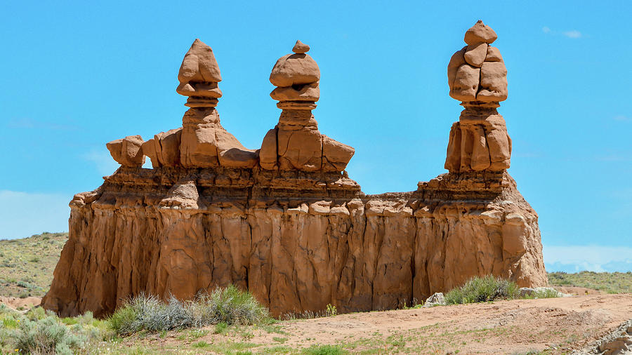 The Three Sisters - Goblin Valley Photograph by Anthony Sacco