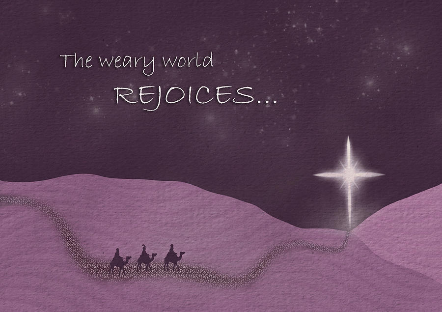 The Three Wise Men Follow The Christmas Star Digital Art by Patti Deters