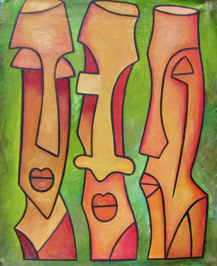 The Three Wisemen Painting by Elisha Ongere The Three Wisemen Painting by Elisha Ongere