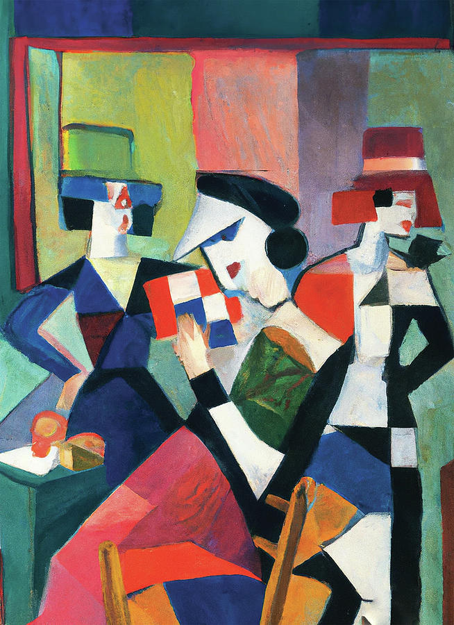 The Three Women Painting by Richard Day