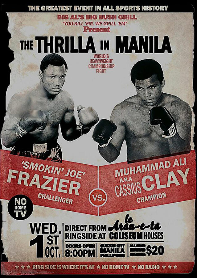 The Thrilla in Manila Digital Art by Richard Vath - Pixels