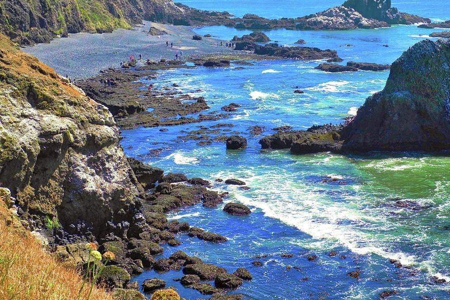 The Tidepools Near Yaquina Head Lighthouse Photograph by Kirsten Giving