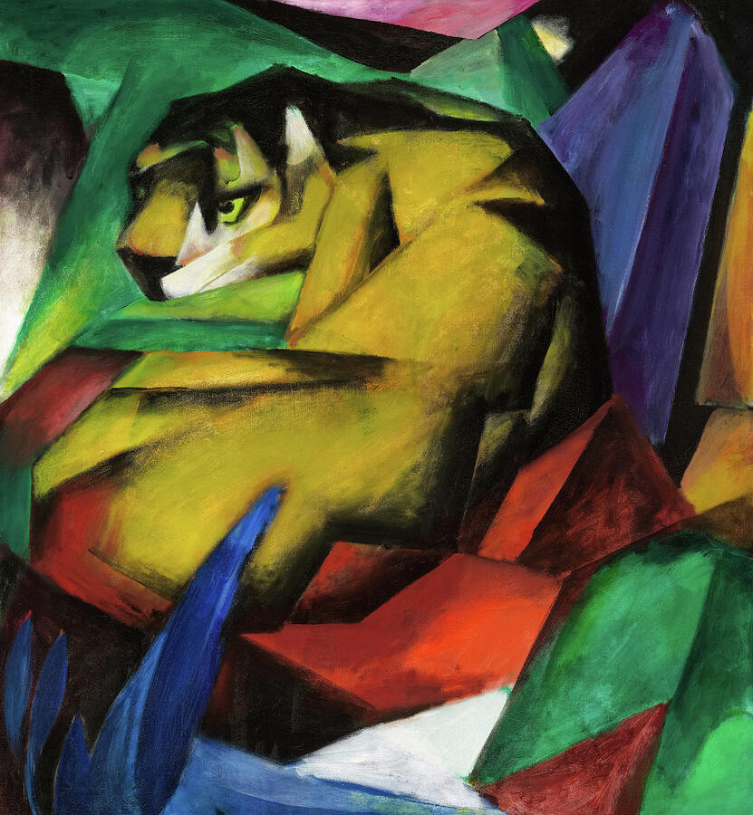 Franz Marc Painting - The Tiger, 1912 by Franz Marc