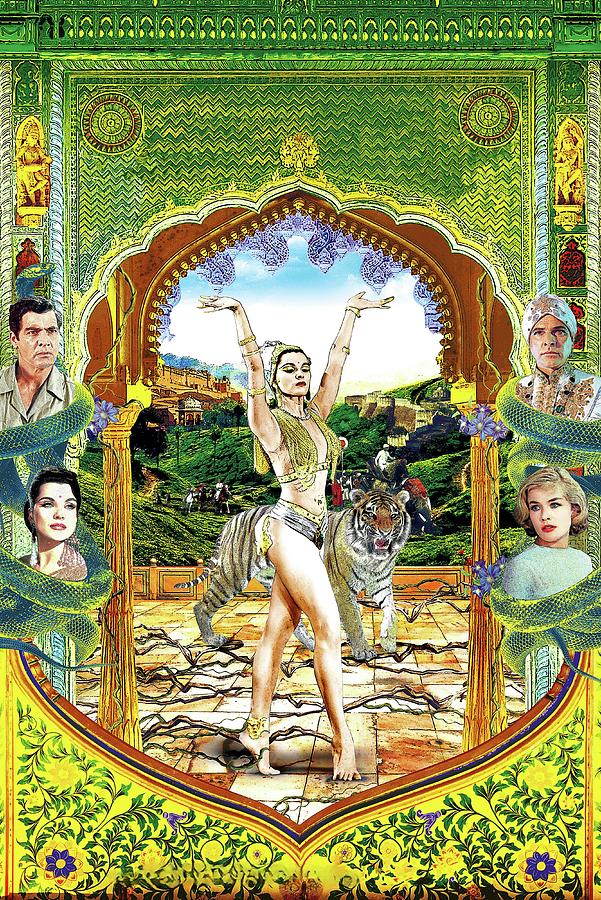 The Tiger of Eschnapur, 1959, movie poster painting Painting by Movie World Posters