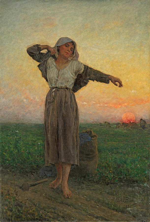 The Tired Gleaner  Painting by Jules Breton