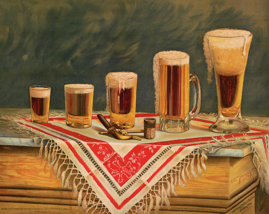Beer Painting - The Topers Dream by American School