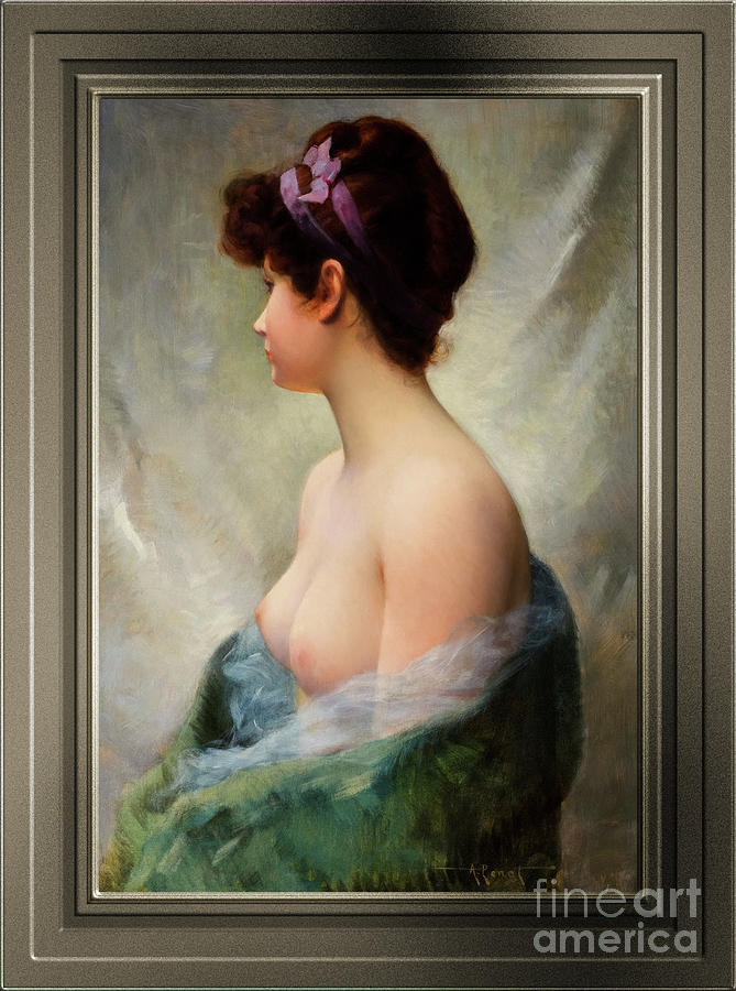 The Topless Model by Albert Joseph Penot Fine Art Old Masters Reproduction Painting by Rolando Burbon