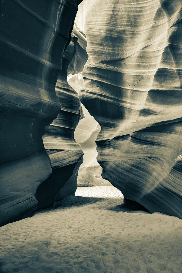 The Torch Flame in Sepia - Antelope Canyon Photograph by Gregory Ballos