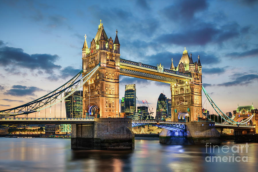 London Photograph - The Tower Bridge by Michael Abid
