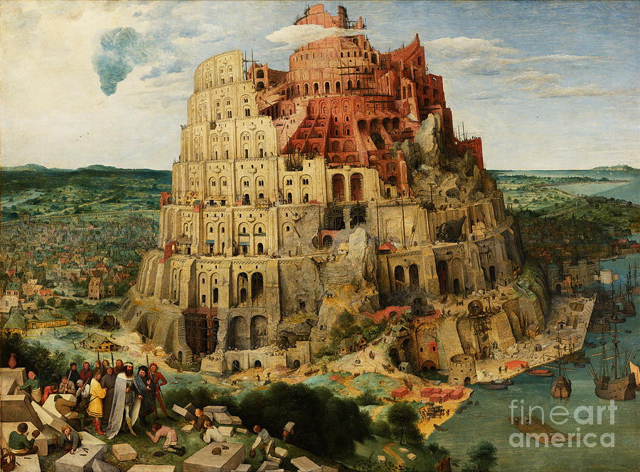 The Tower Of Babel Digital Art - The Tower of Babel by Jerzy Czyz