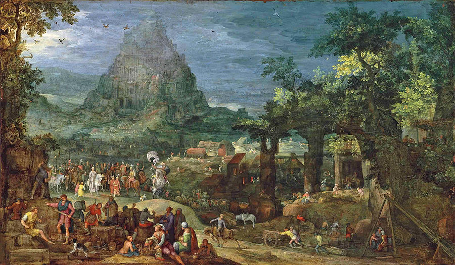 The Tower of Babel  Painting by Pieter Schoubroeck