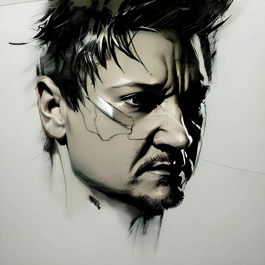 The Town - Jeremy Renner Digital Art by Fred Larucci