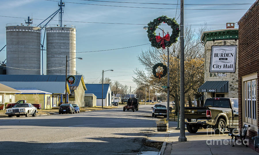 Town Of Burden Kansas Photograph by Richard Jansen - Fine Art America