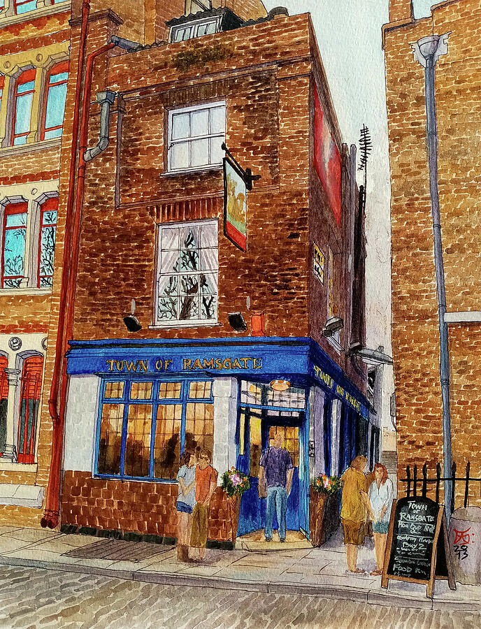 The Town of Ramsgate Wapping London UK Painting by Francisco Gutierrez