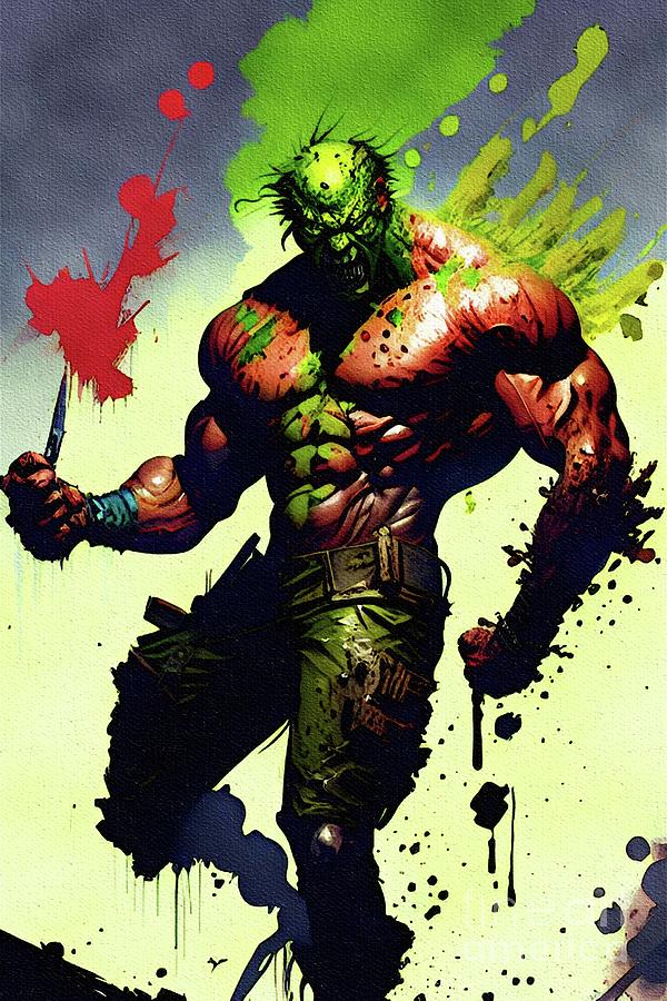 The Toxic Avenger, Superhero Painting by John Springfield - Fine Art ...