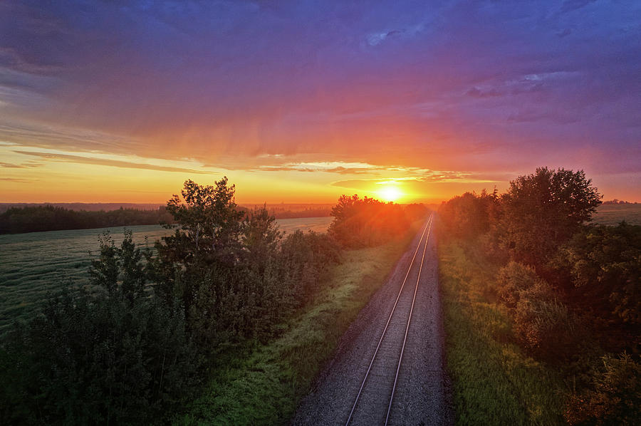 The Tracks at Sun Up Photograph by Dan Jurak
