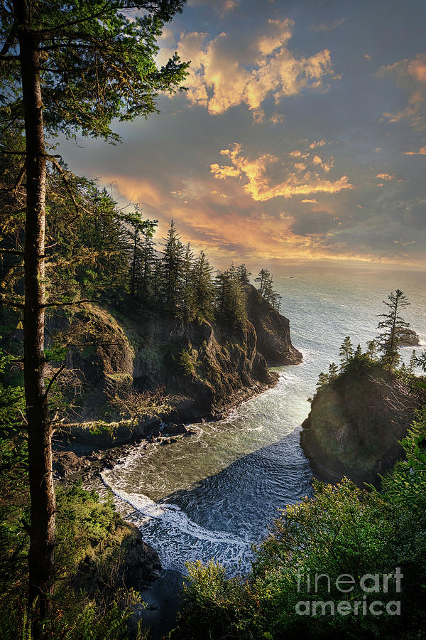 Sunset Photograph - The Trail To Secret Beach and Thunder Rock Cove by Michele Hancock Photography