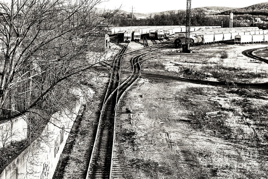 The Train Yard in Bethlehem Photograph by John Rizzuto
