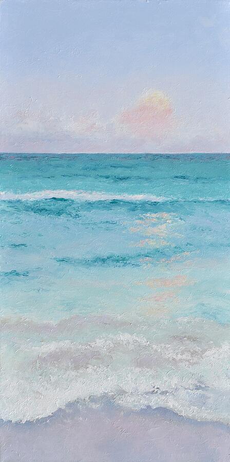 Seascape - The tranquil ocean Painting by Jan Matson Seascape - The tranquil ocean Painting by Jan Matson