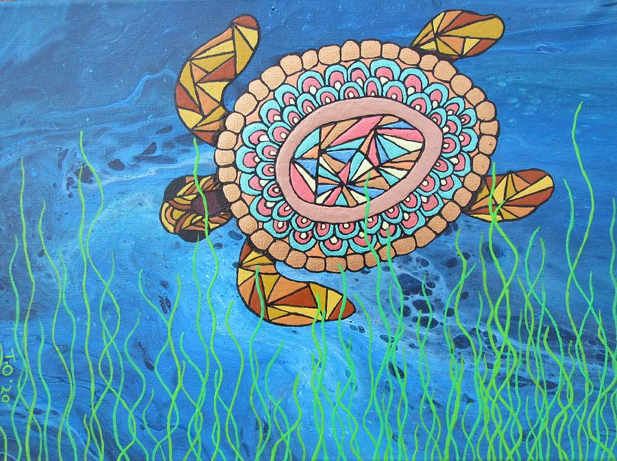The Tranquil Turtle Painting