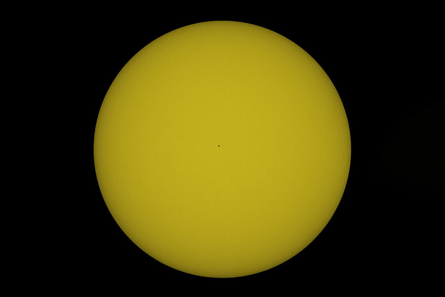 The transit of the planet Mercury in front of the Sun on november 11, 2019, from France Photograph by Christophe Lehenaff