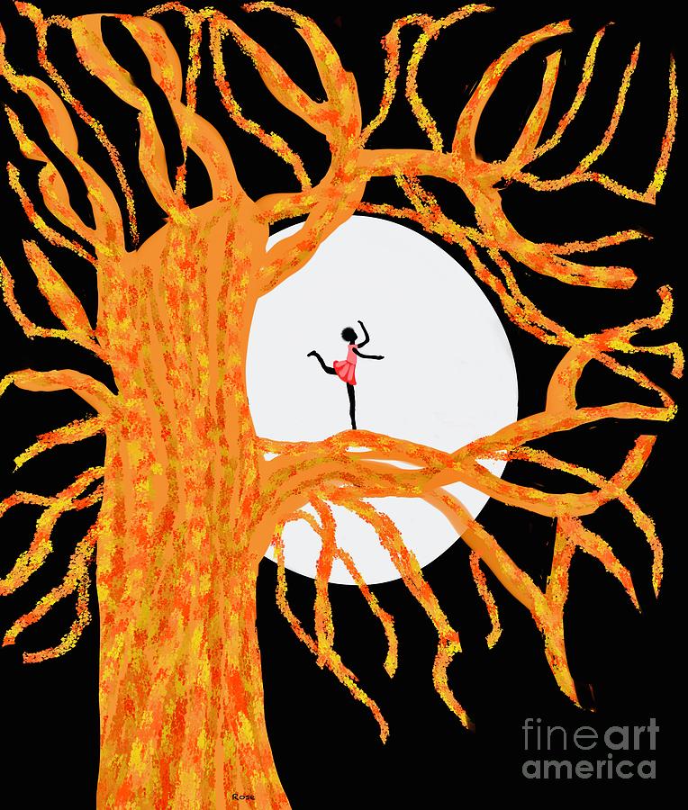 The tree dancer Digital Art by Elaine Hayward