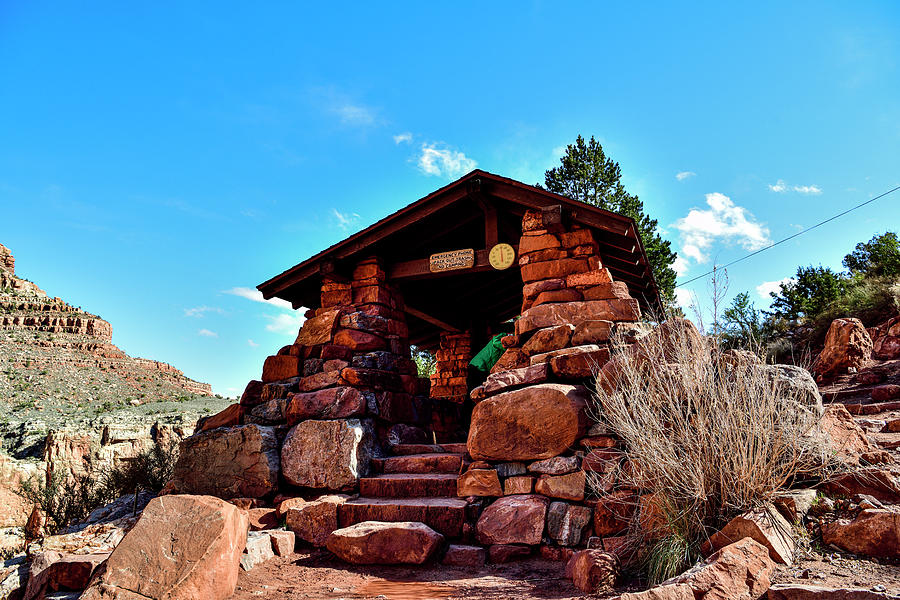 The Tree Miles Resthouse on Bright Angel Trail  Photograph by Amazing Action Photo Video