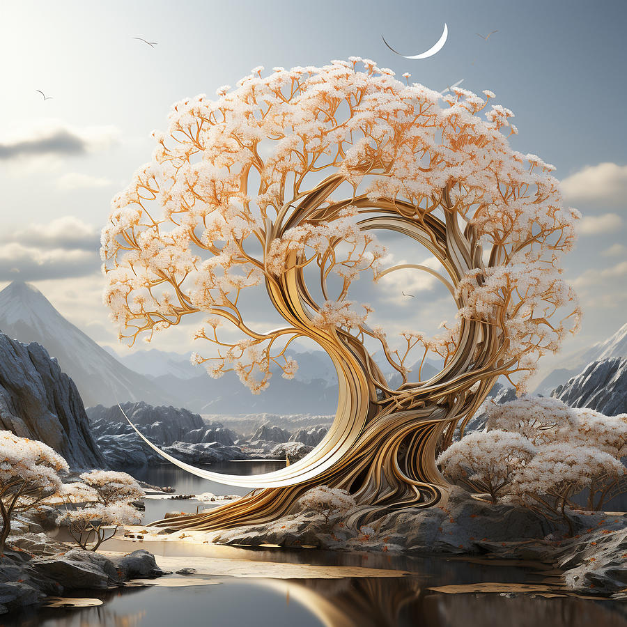 Tree Mixed Media - The Tree Of Life #1 by Marvin Blaine