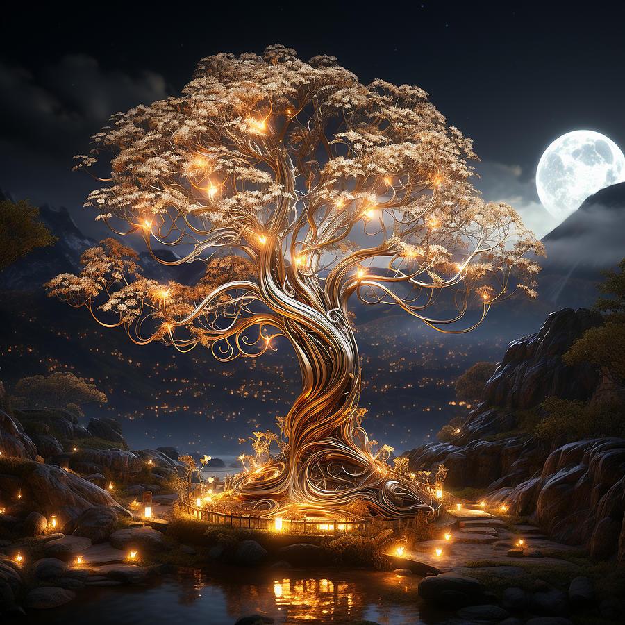 Tree Mixed Media - The Tree Of Life #2 by Marvin Blaine