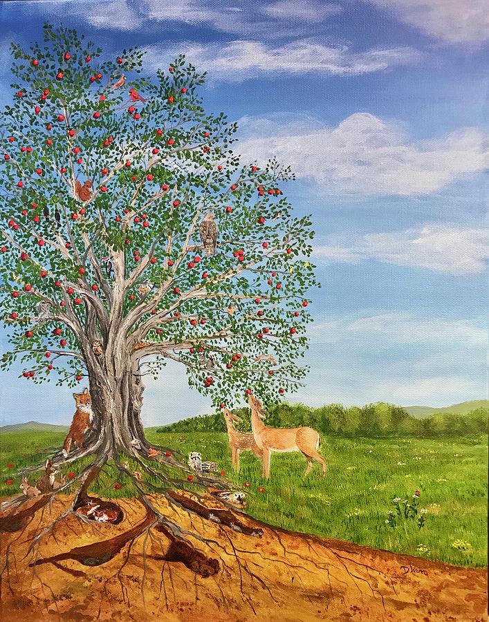 The Tree Of Life  Painting by Denise Van Deroef