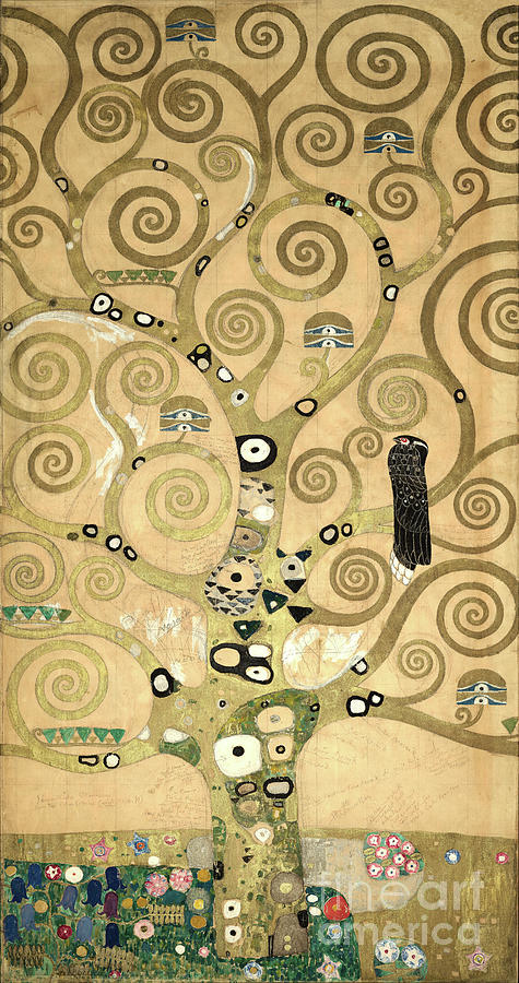 The Tree Of Life, Stoclet Frieze - Remastered Painting By Gustav Klimt ...