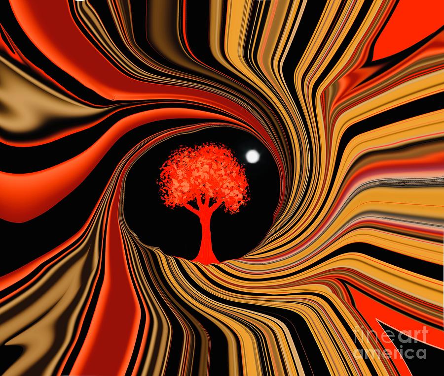 The tree within  Digital Art by Elaine Hayward