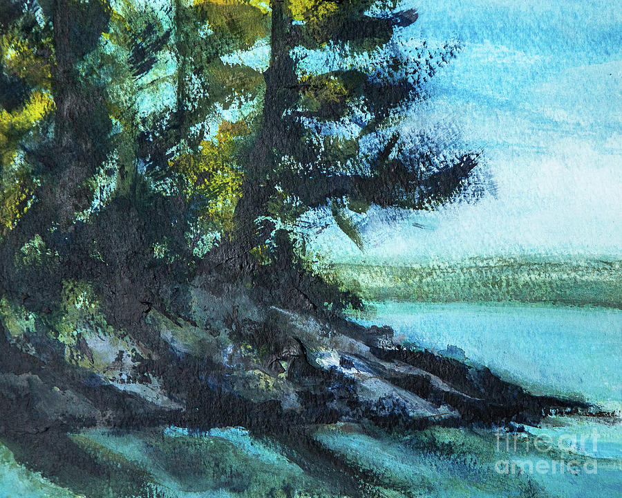 The Trees in my Bay Painting by Susan Cole Kelly Impressions
