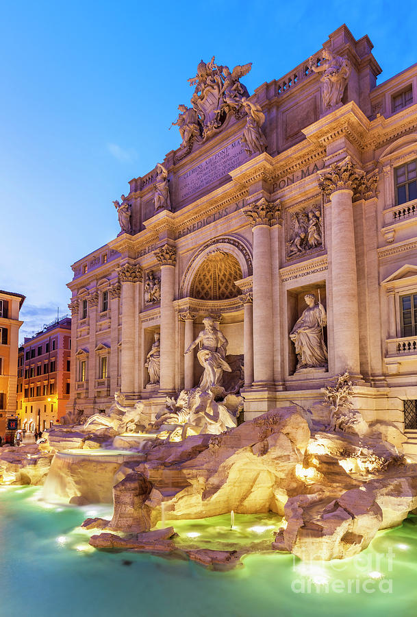 The Trevi fountain, Rome Photograph by Neale And Judith Clark