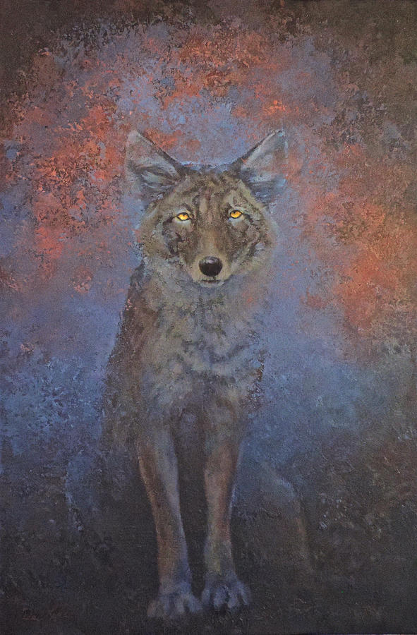 Coyote Painting - The Trickster by Mia DeLode