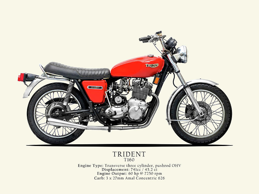 Triumph Trident Photograph - The Trident T160 by Mark Rogan