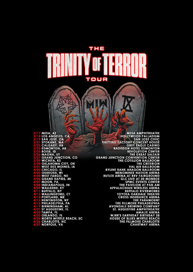 trinity of terror tour part 1 setlist
