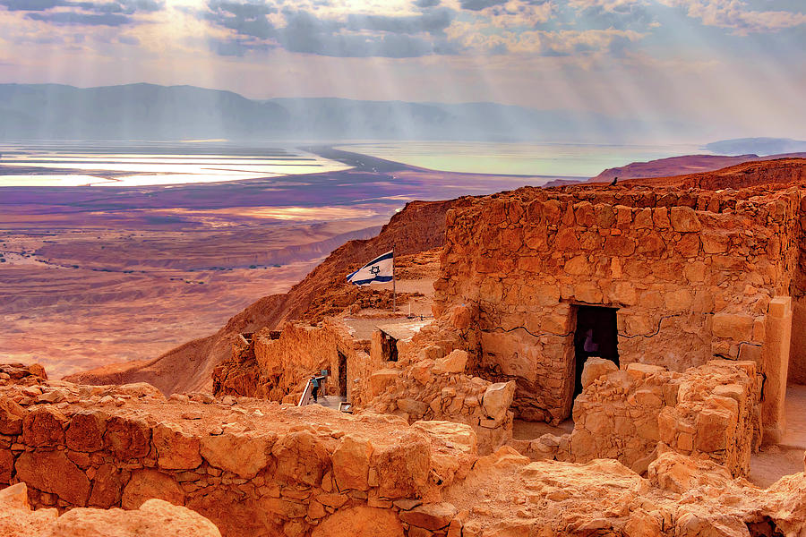 The Triumph and Tragedy of Masada Photograph by Mitchell R Grosky