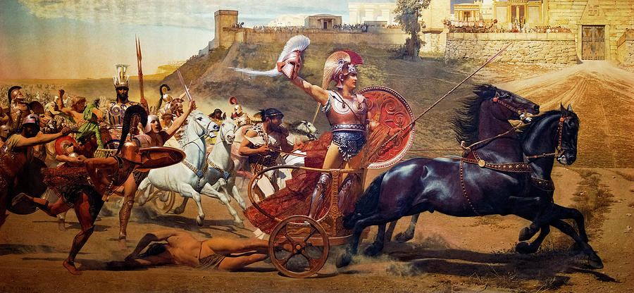 Winslow Homer Painting - The Triumph of Achilles by Franz von Matsch