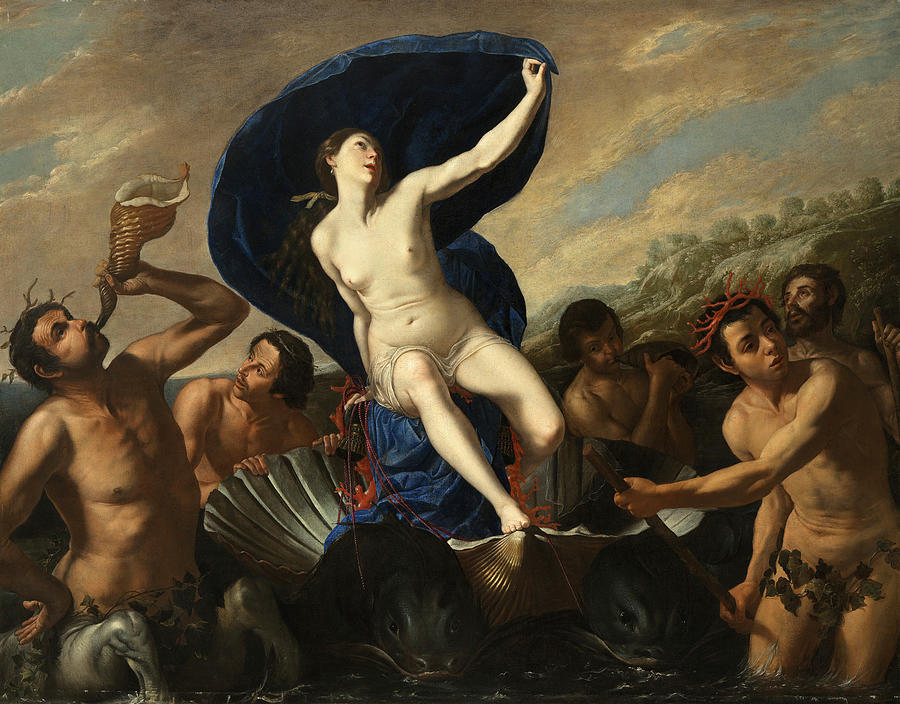 The Triumph of Galatea Painting by Artemisia Gentileschi and Associate