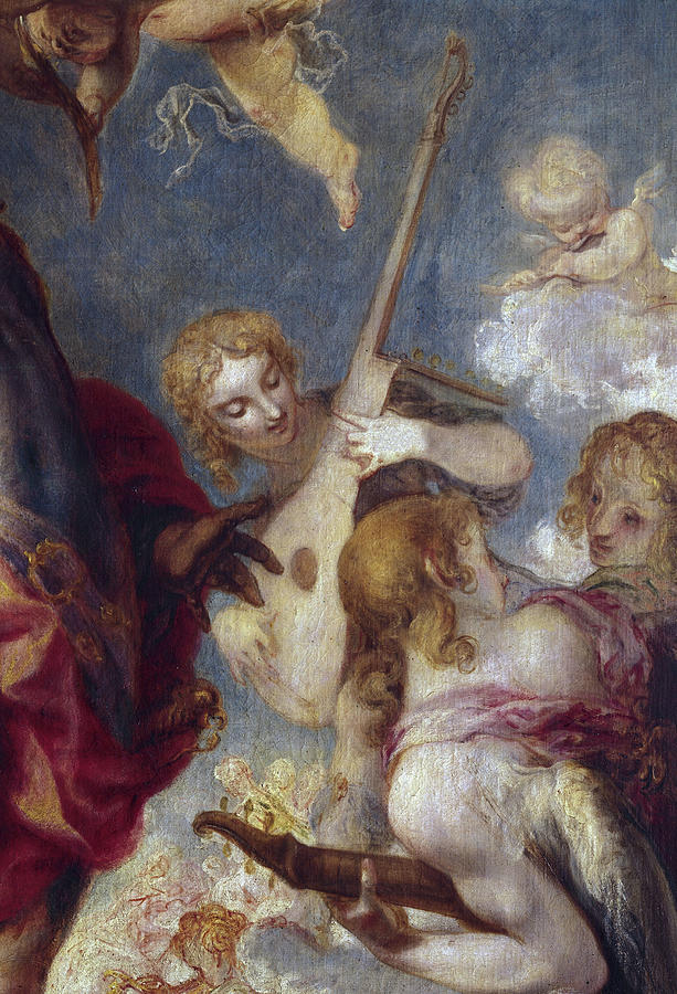 The Triumph of Saint Hermenegild -detail-, 1654, Oil on canvas, P00833. SAN HERMENEGILDO. Painting by Francisco Herrera the Younger -1627-1685-