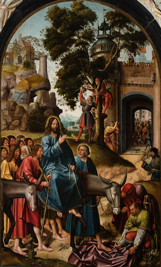 The Triumphal Entry Into Jerusalem Painting By Jorge Afonso Fine Art