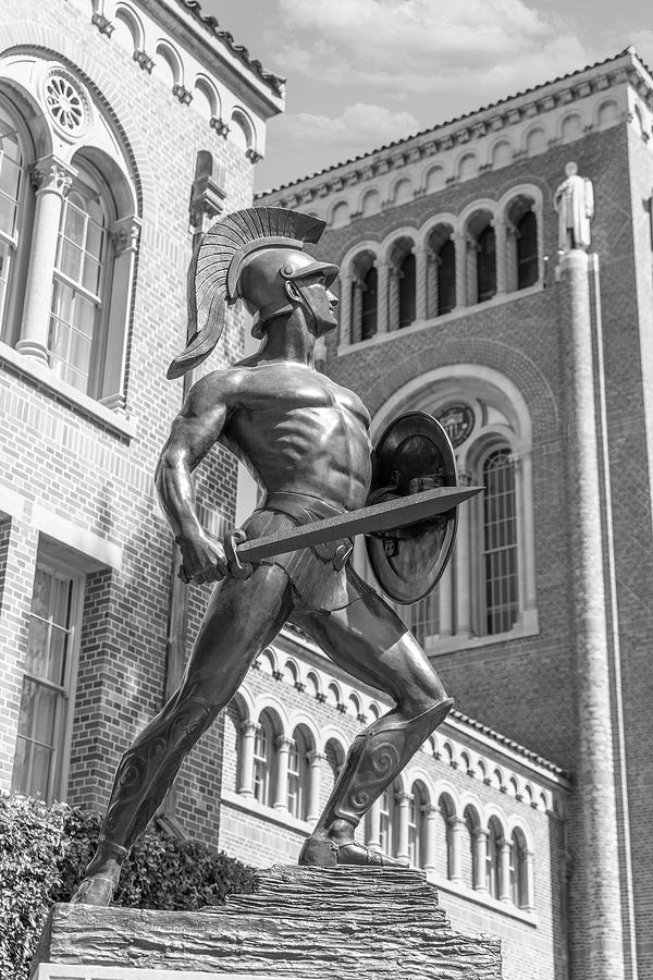 The Trojan Statue at USC Photograph by John McGraw