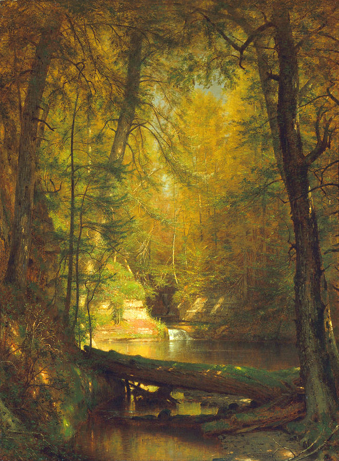 The Trout Pool                                           Painting by Long Shot