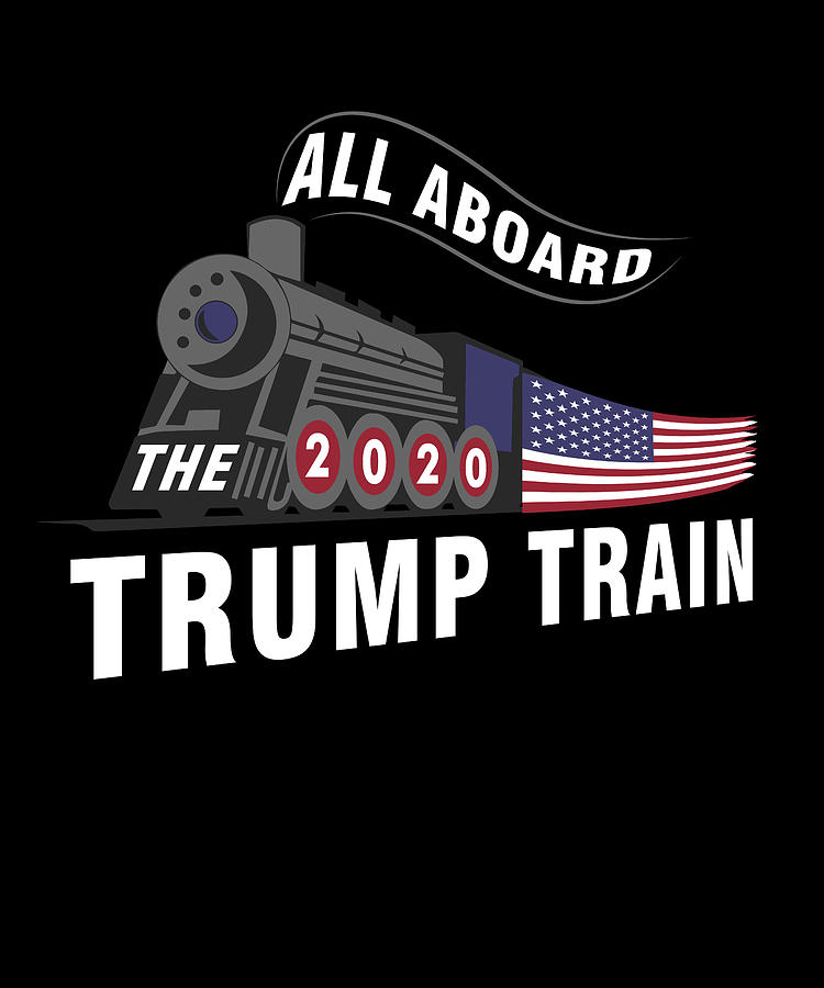 The Trump Train 2020 American Flag Republican Photograph By Wowshirt