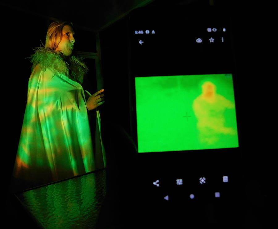 Ghost Hunting Photograph - The Truth Behind Thermal by Brandy Stark