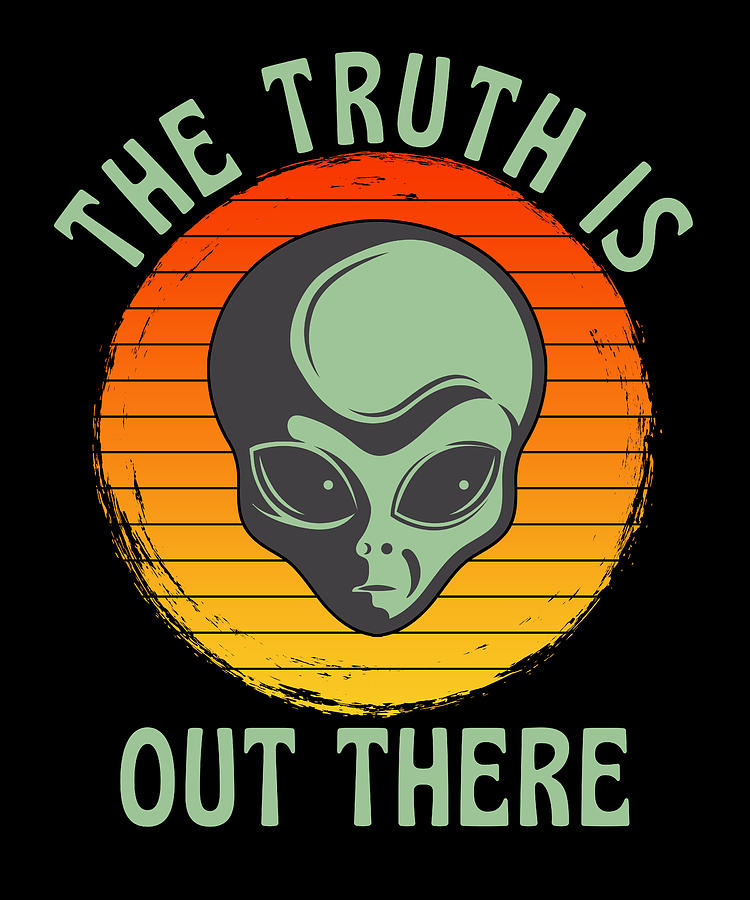 The Truth Is Out There Grey Alien UFO Digital Art by OrganicFoodEmpire ...