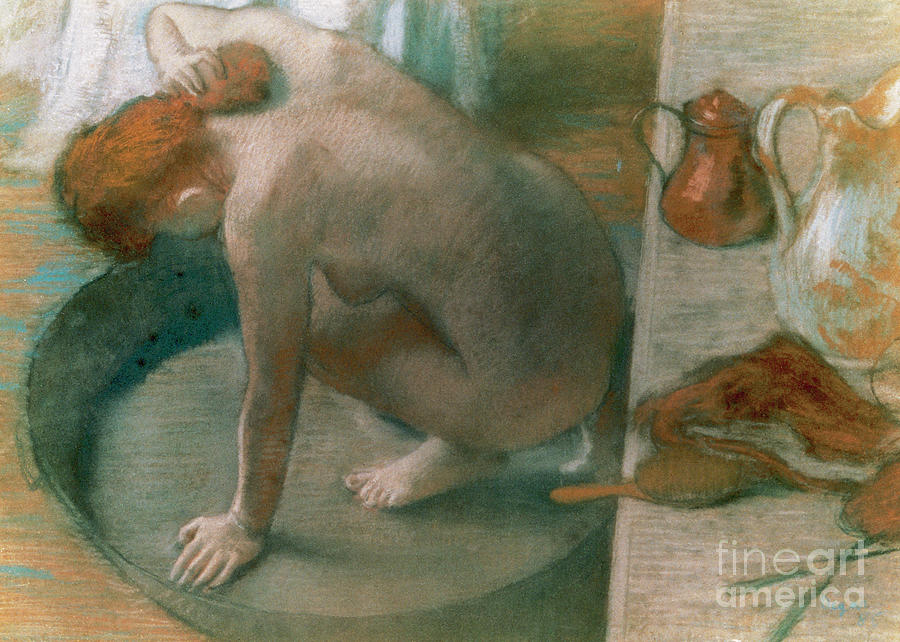 Edgar Degas Painting - The Tub by Edgar Degas