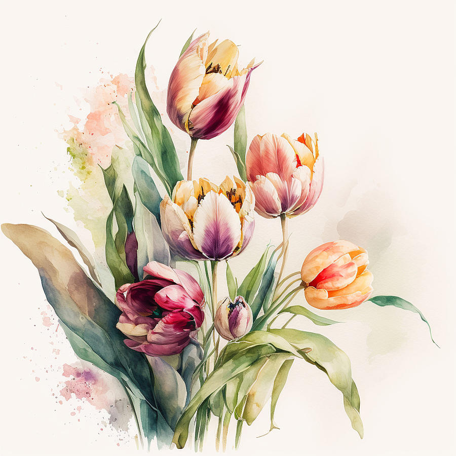 The tulip family Digital Art by Shri ram Pawar - Pixels