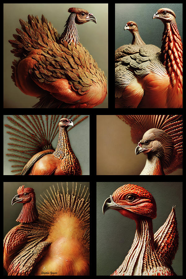 Thanksgiving Digital Art - The Turkey Club by Stephen Younts